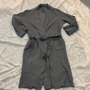 Gilligan & O'Malley Heather Gray Waffle Lounge Robe